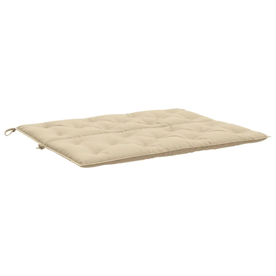 Coussin de banc de jardin beige 120x(50+50)x7 cm tissu oxford - 5