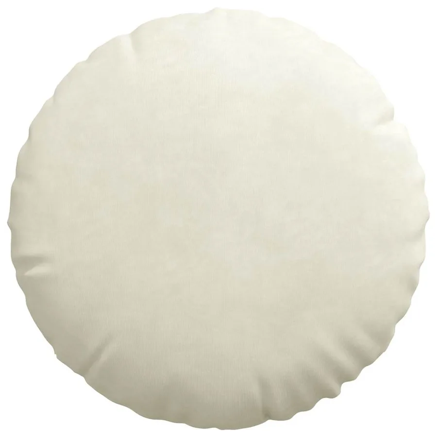 Coussins de siège 2 pcs Crème Ø 40 x 13 cm Velours - 6