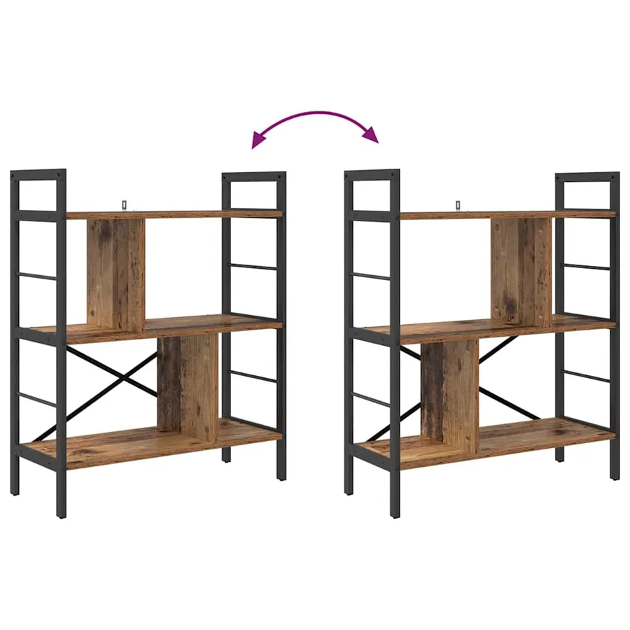 Étagère Bois Ancien 75 x 30 x 91 cm Bois d'ingénierie - 10