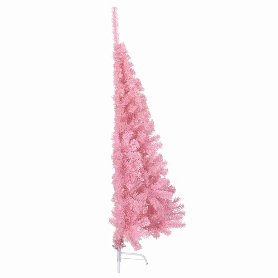 Sapin de Noël artificiel pré-éclairé Rose 120 cm PVC - 10