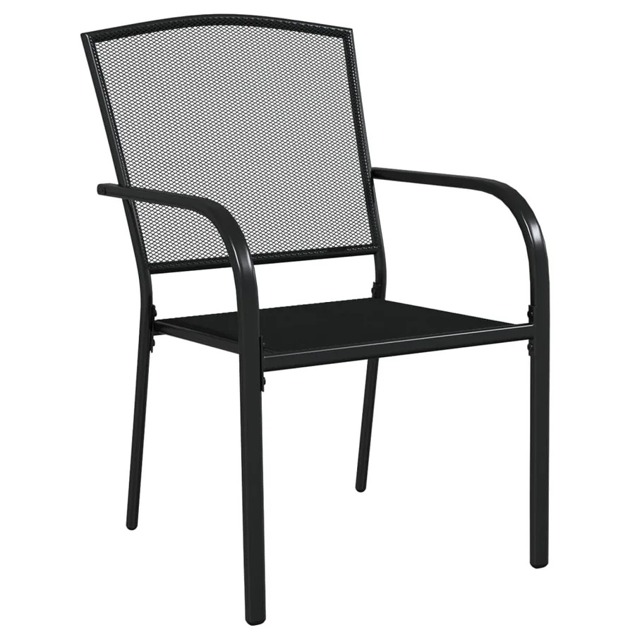 Ensemble à manger de jardin 5 pcs anthracite acier - 5