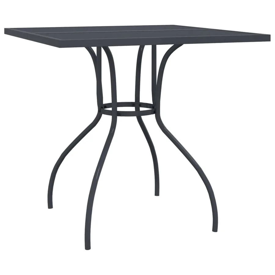 Ensemble à manger de jardin 5 pcs anthracite acier - 7