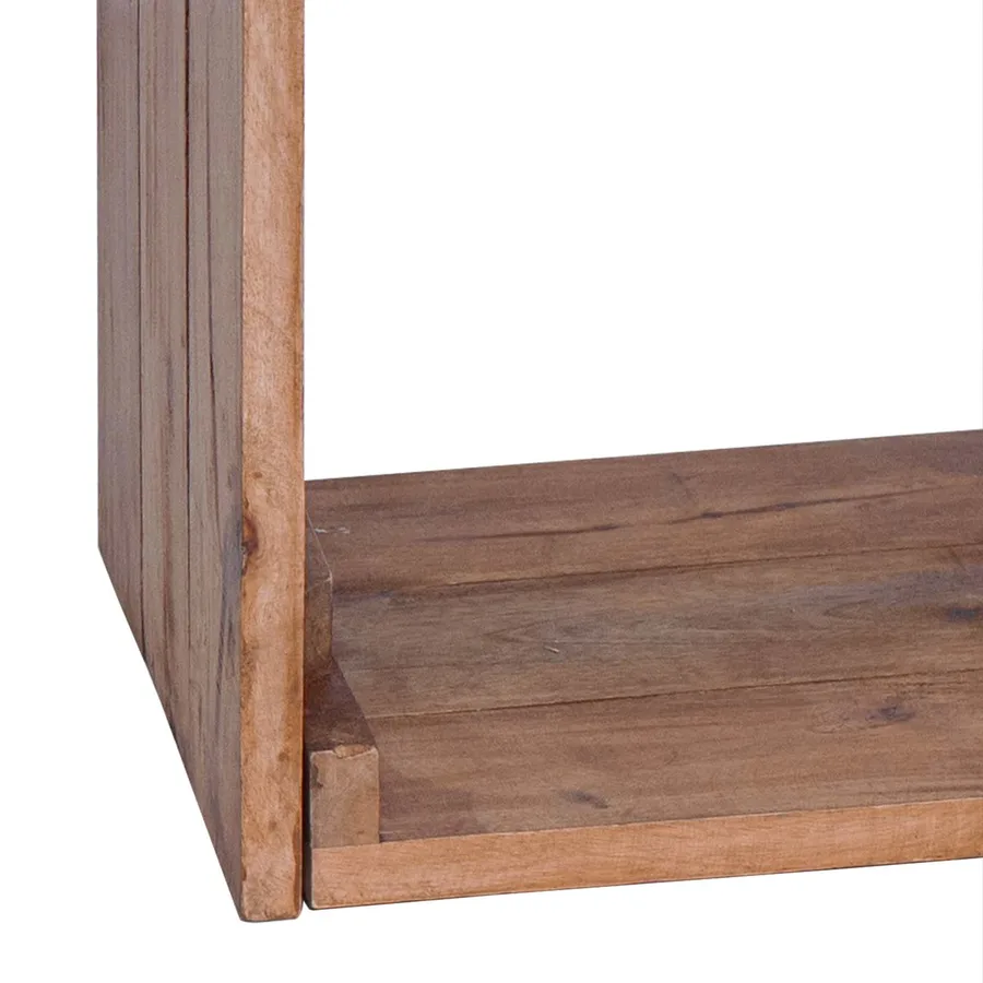 Table de chevet Marron 63 x 30 x 79 cm Bois de Mahogany Massif - 8