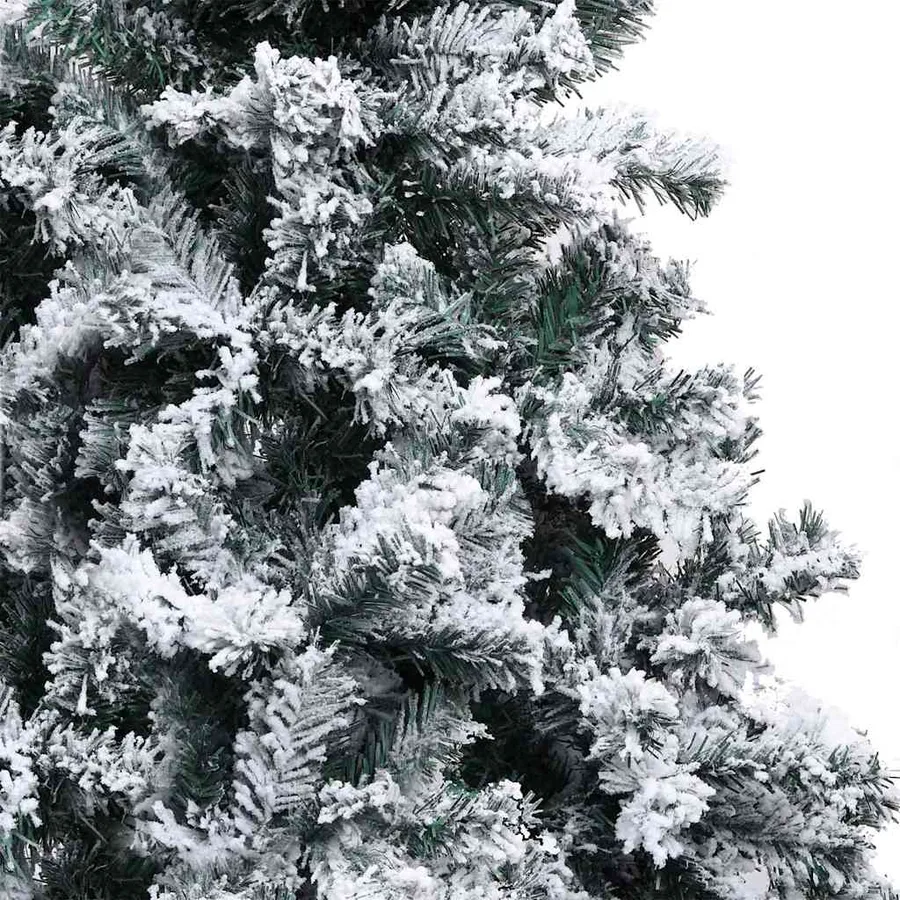 Sapin de Noël artificiel Blanc 210 cm PVC, Acier et Plastique - 8