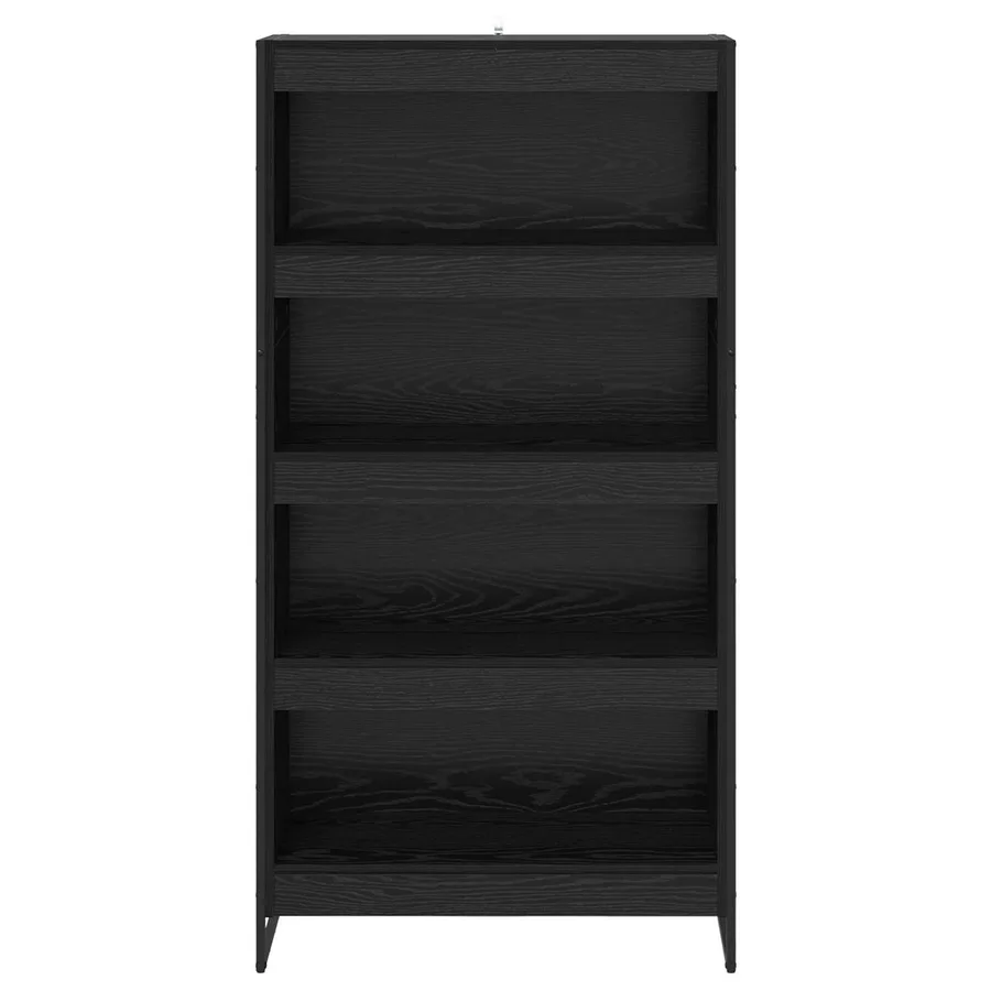 Bibliothèque 80 x 30 x 155 cm Bois d'ingénierie Chêne noir - 5