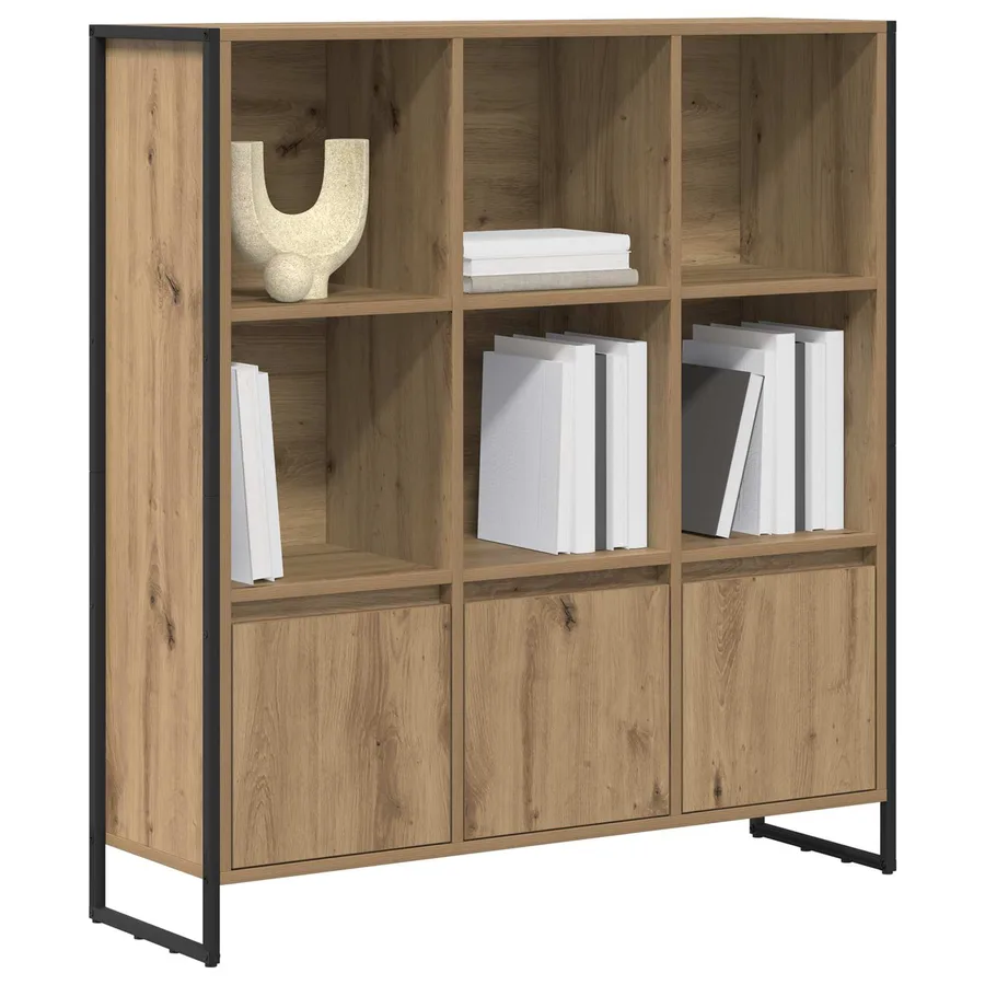 Bibliothèque 99,5 x 30 x 108 cm Bois d'ingénierie Chêne artisan - 3
