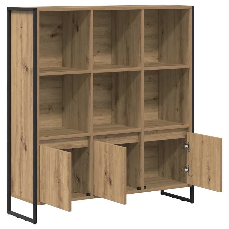 Bibliothèque 99,5 x 30 x 108 cm Bois d'ingénierie Chêne artisan - 5