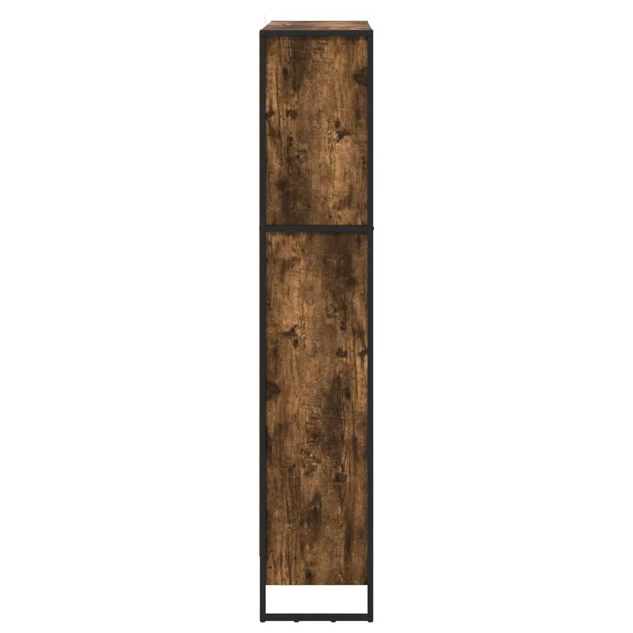 Bibliothèque 80 x 30 x 155 cm Bois d'ingénierie Chêne Fumé - 6