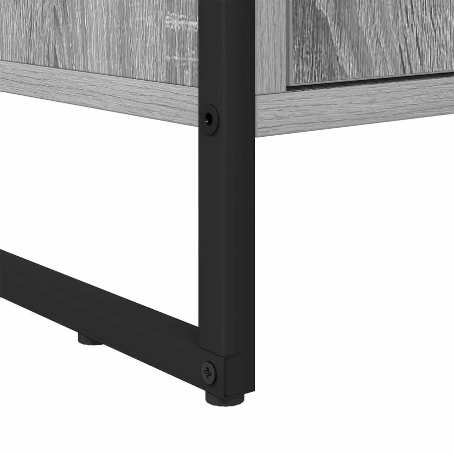 Bibliothèque 99,5 x 30 x 108 cm Bois d'ingénierie Gris Sonoma - 8