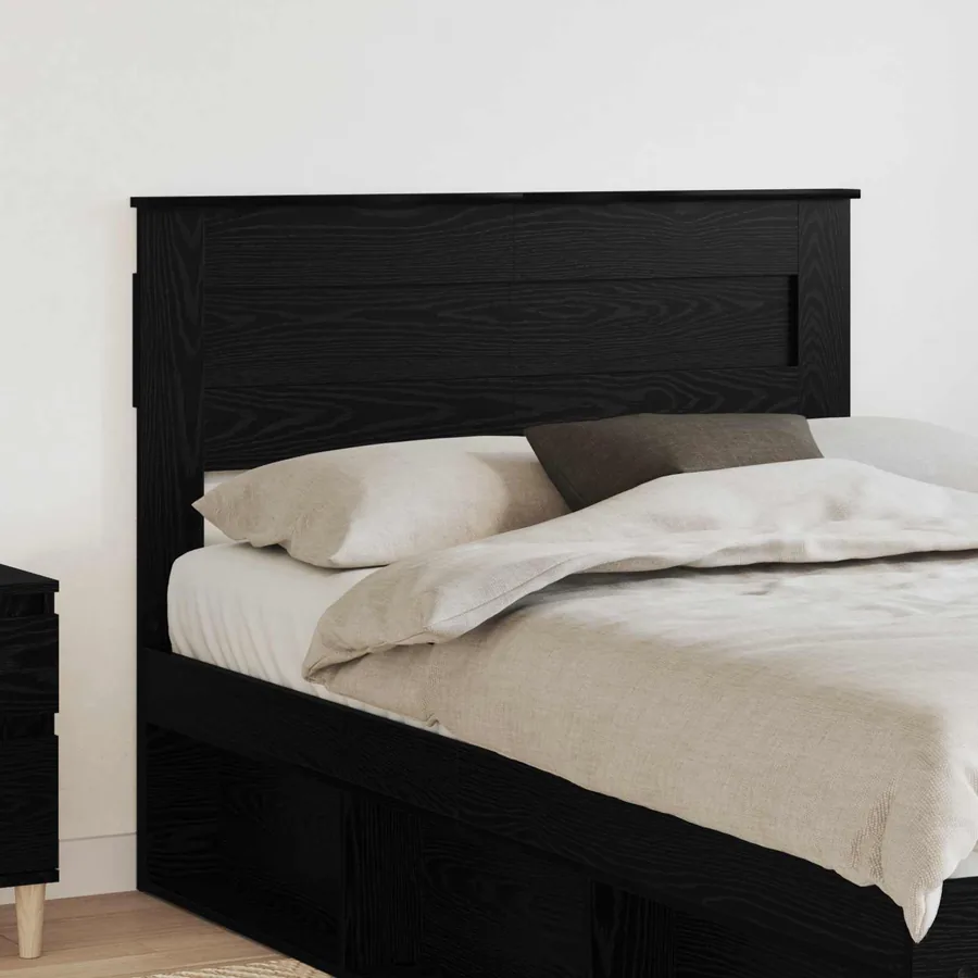Tête de lit Chêne noir Bois d'ingénierie