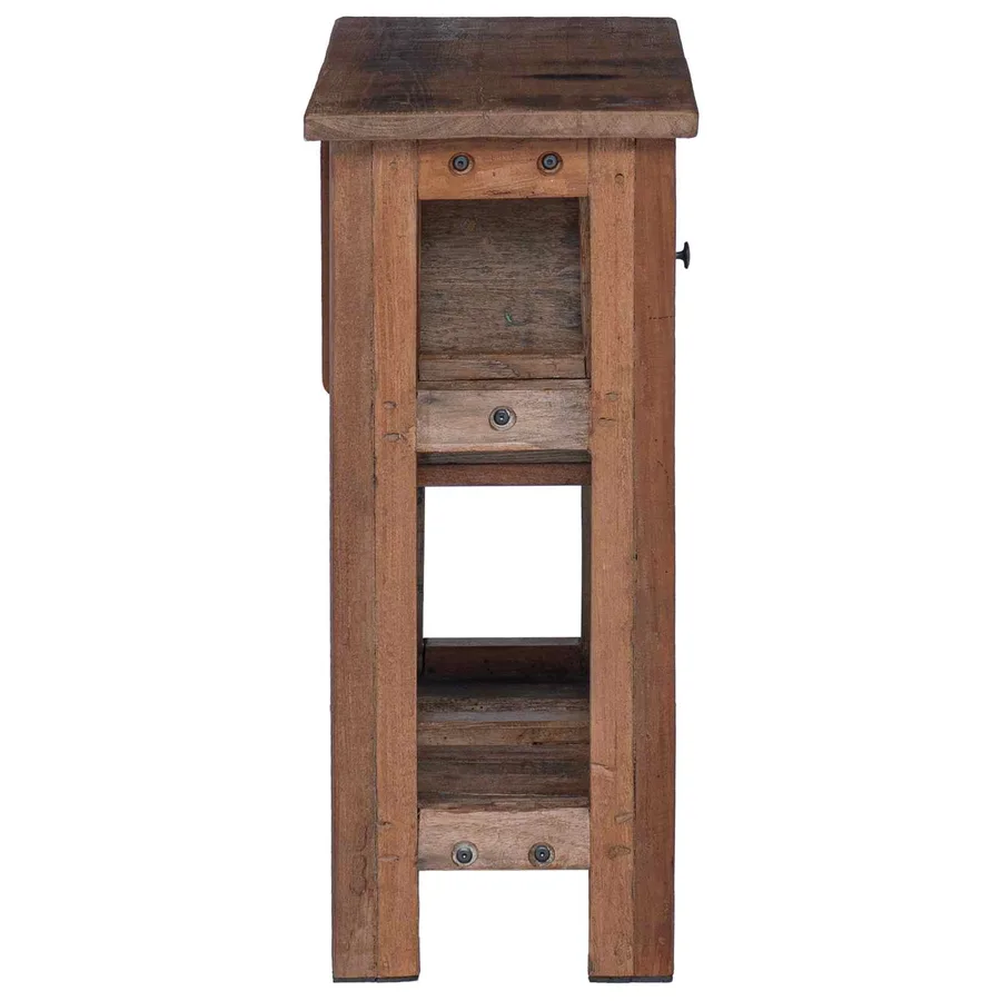 Armoire Marron 60 x 30 x 70 cm Bois Recyclé Solide - 6