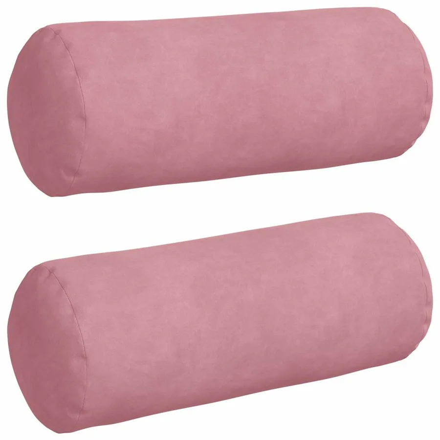 Coussins d'accent 2 pcs Rose Ø 15 x 40 cm - 2