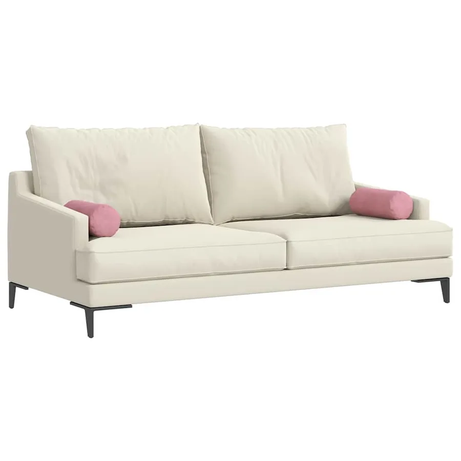Coussins d'accent 2 pcs Rose Ø 15 x 40 cm - 3