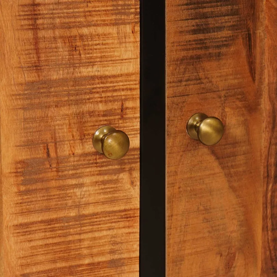 Buffet Beta Naturel 70 x 30 x 75 cm Bois d'Acacia Massif - 10