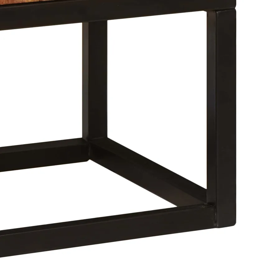 Buffet Beta Naturel 70 x 30 x 75 cm Bois d'Acacia Massif - 11