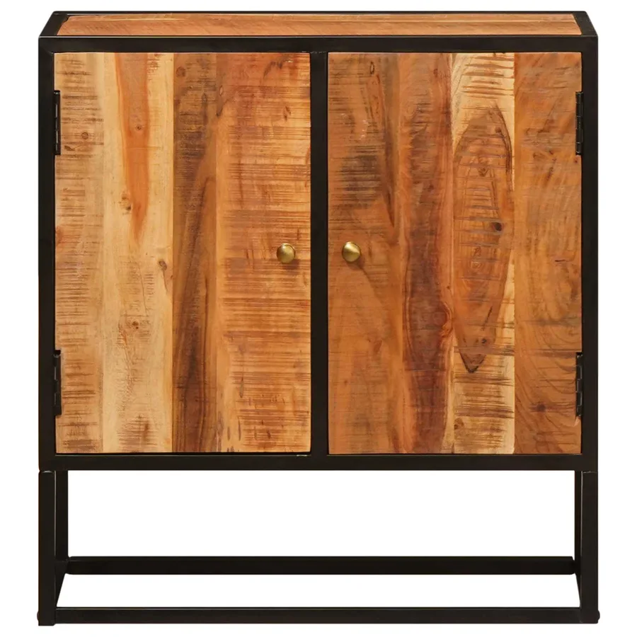 Buffet Beta Naturel 70 x 30 x 75 cm Bois d'Acacia Massif - 6
