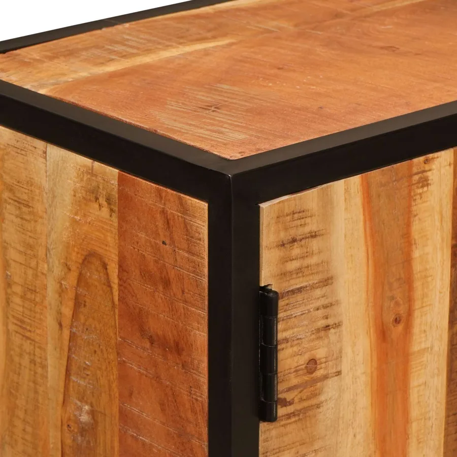 Buffet Beta Naturel 70 x 30 x 75 cm Bois d'Acacia Massif - 9