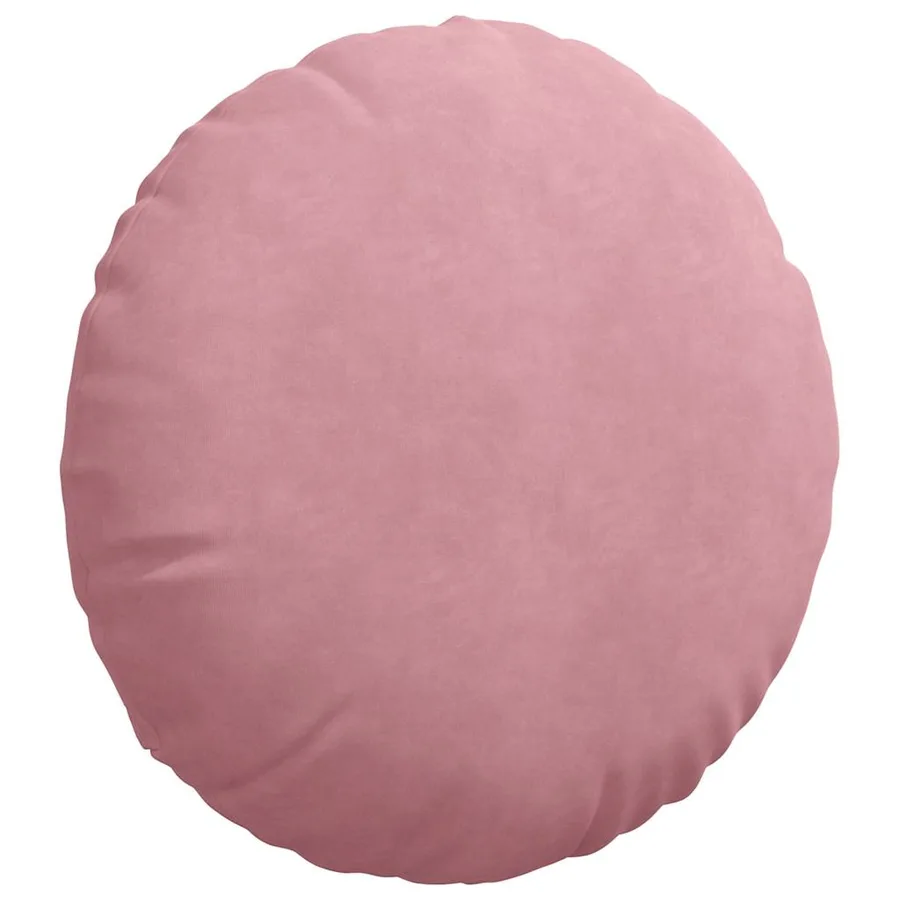 Coussins de siège 2 pcs Rose Ø50 x 19 cm Velours - 5