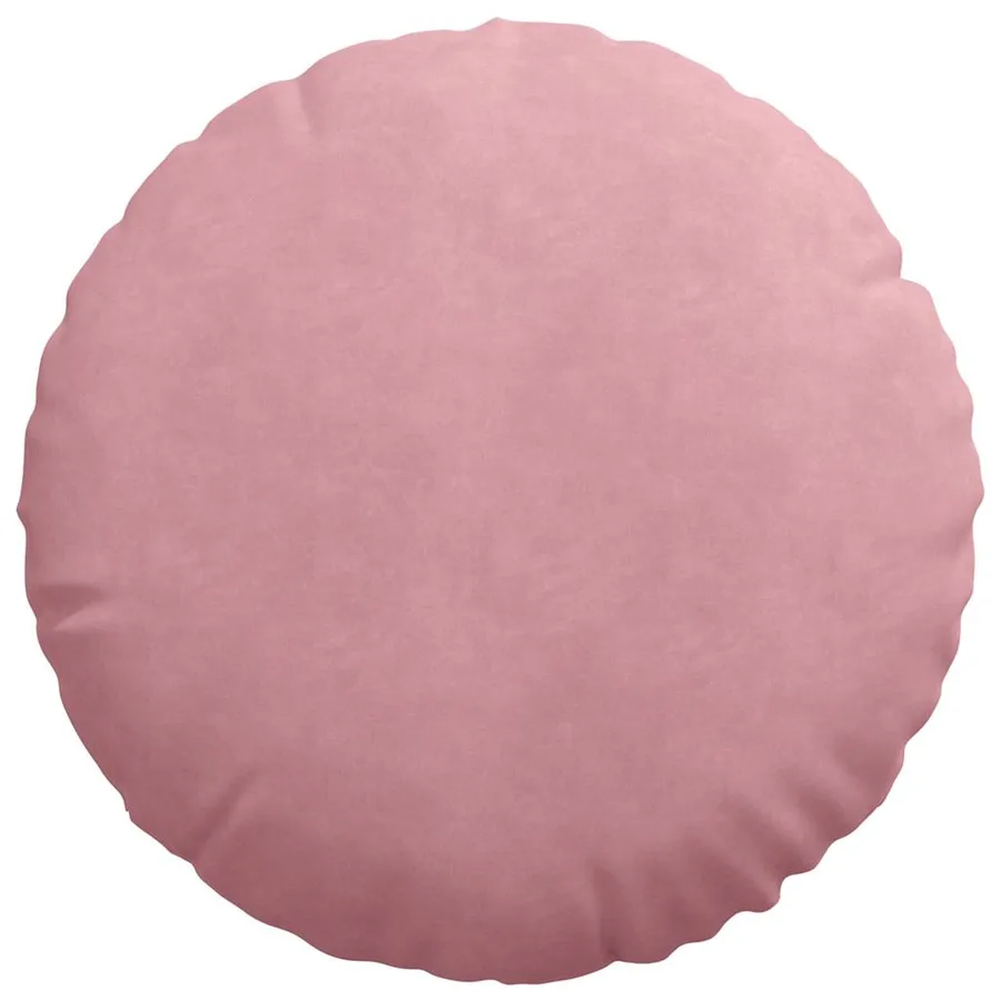 Coussins de siège 2 pcs Rose Ø50 x 19 cm Velours - 6