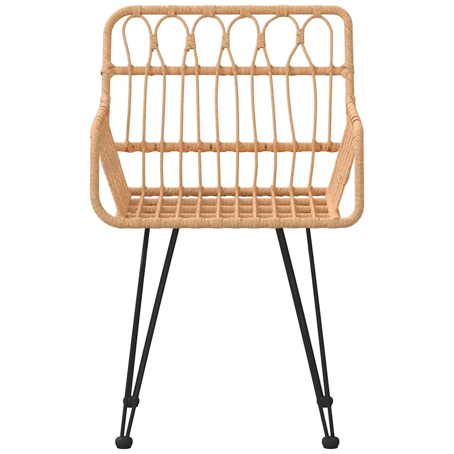 Chaises de jardin lot de 2 accoudoir 56x64x80 cm Résine tressée - 4