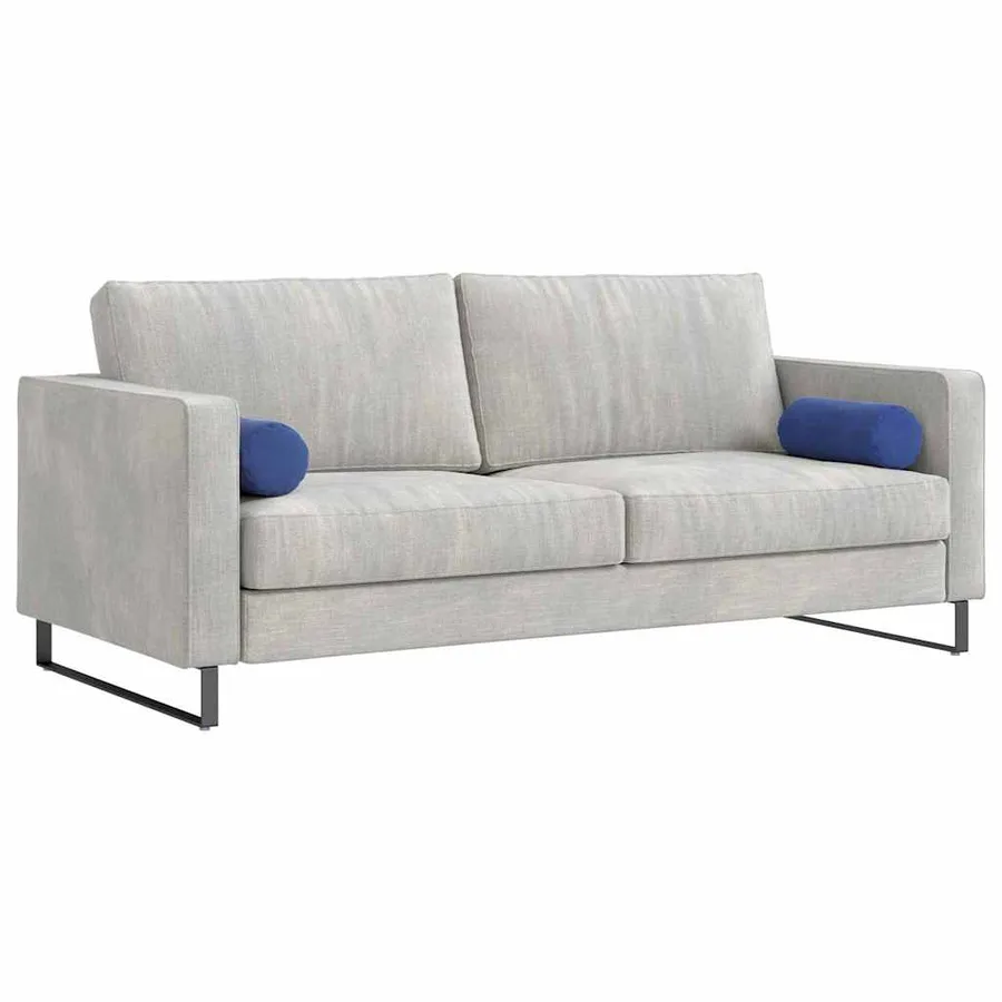 Coussins d'accent 2 pcs Bleu police Ø 15 x 40 cm - 3