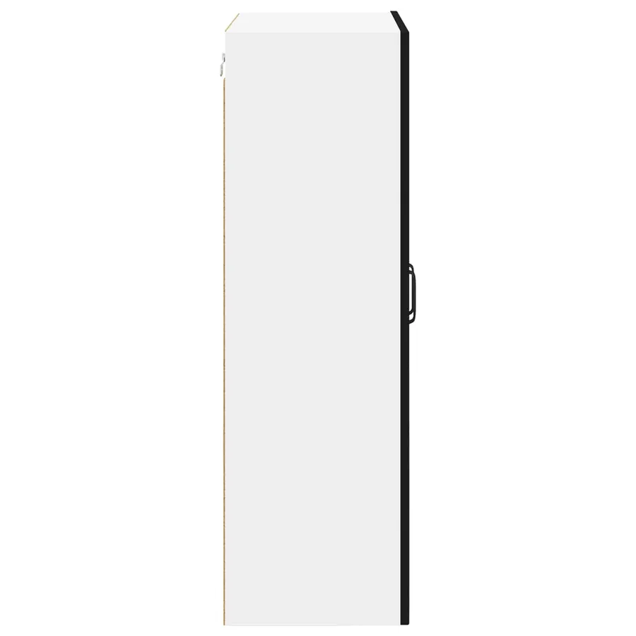 Cabinet en verre mural LUCCA Noir 60 x 31 x 100 cm - 7