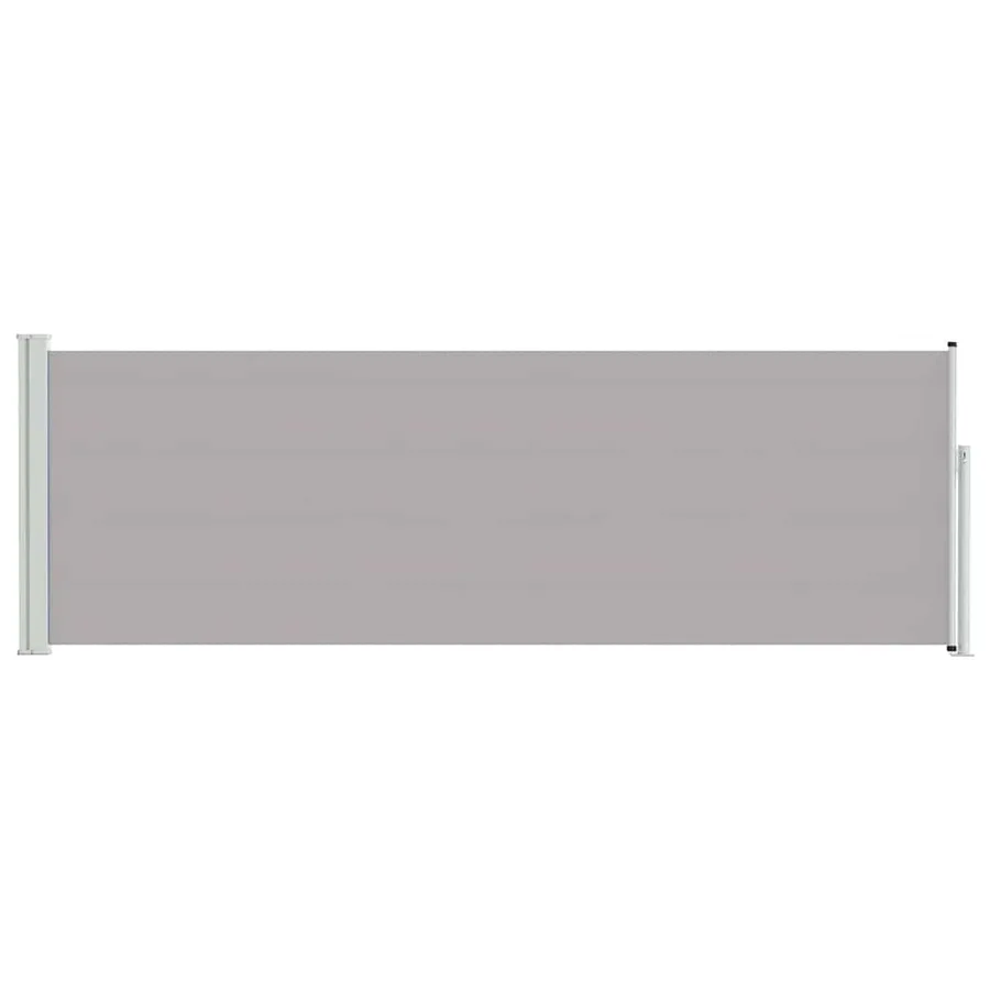 Auvent latéral rétractable de patio 100x300 cm Gris - 4
