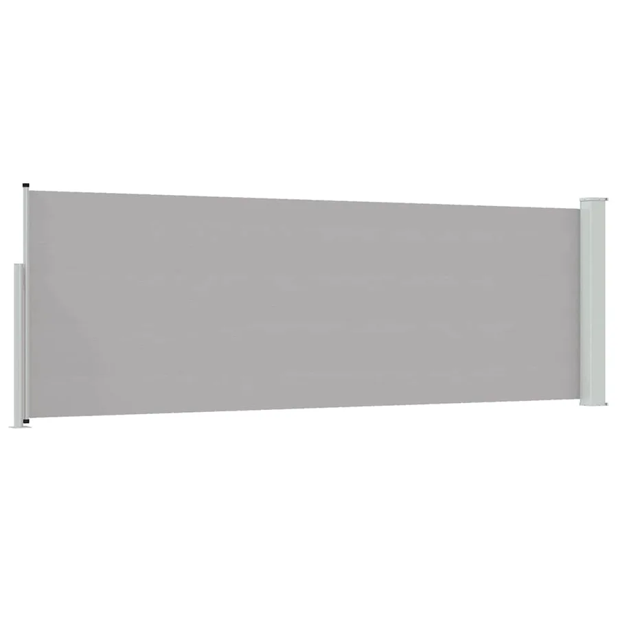 Auvent latéral rétractable de patio 100x300 cm Gris - 6
