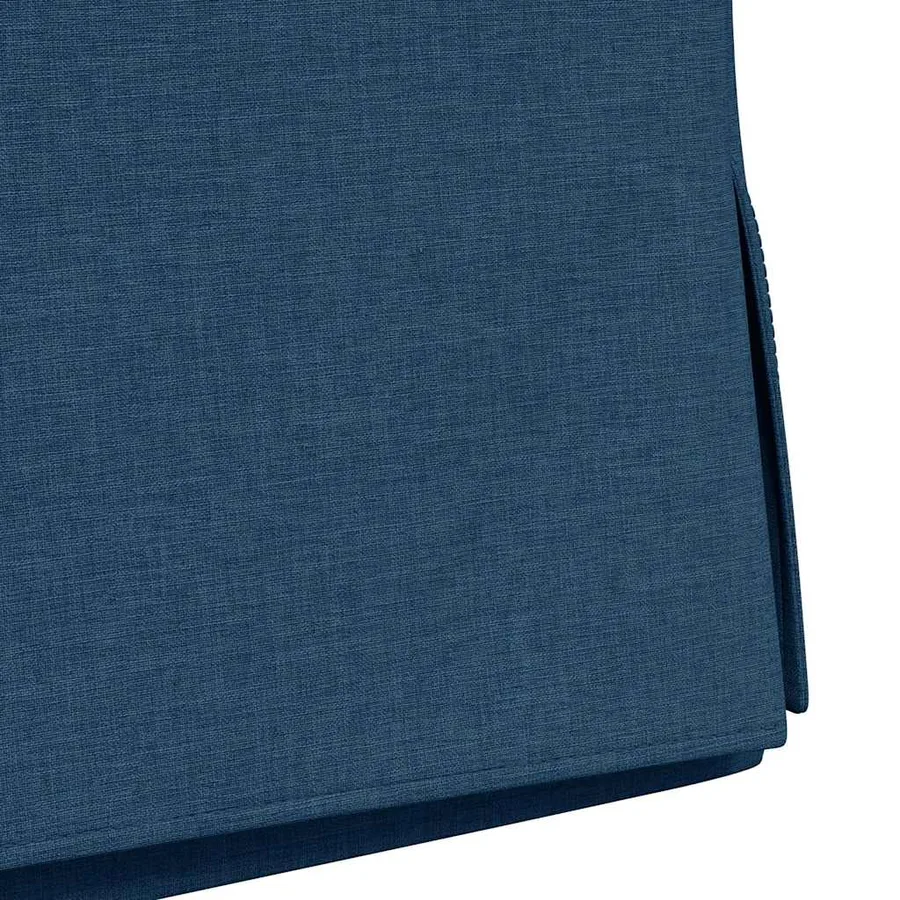 Chaises de salle à manger 2 pcs Bleu 57 x 67 x 98 cm tissu - 9