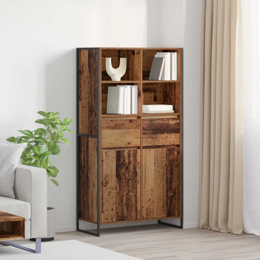 Buffet Bois Ancien 81 x 36 x 150.5 cm Bois d'ingénierie