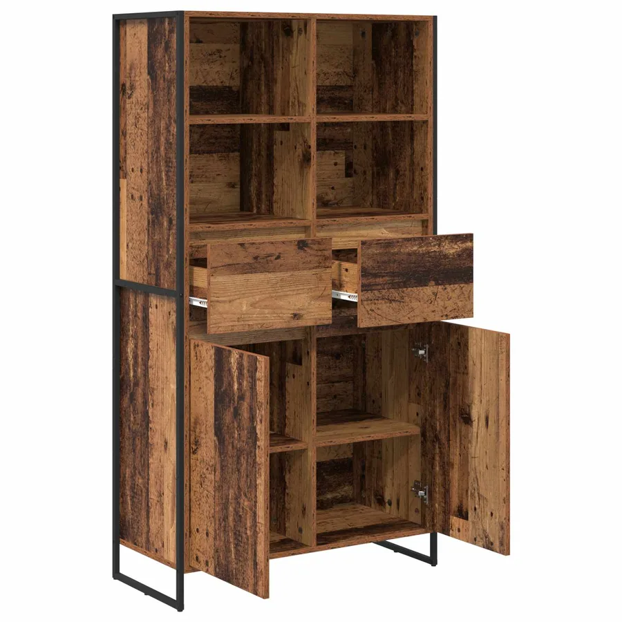Buffet Bois Ancien 81 x 36 x 150.5 cm Bois d'ingénierie - 5