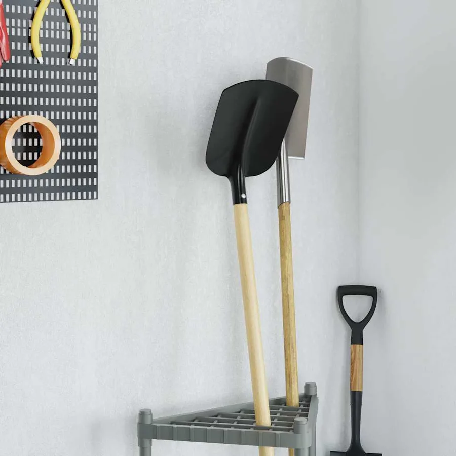 Tête de pelle 4 pcs Noir 34,5 x 24 cm Acier enduit de poudre - 4