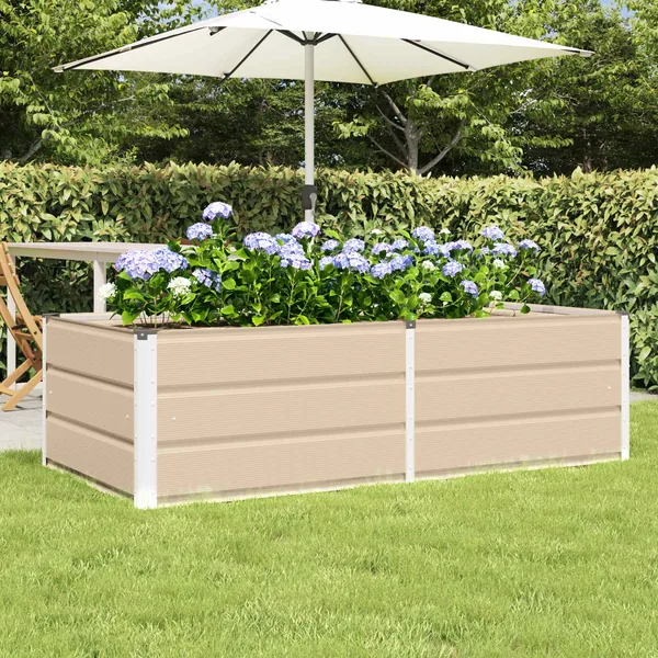 Jardinière Ivoire 160 x 80 x 45 cm Acier