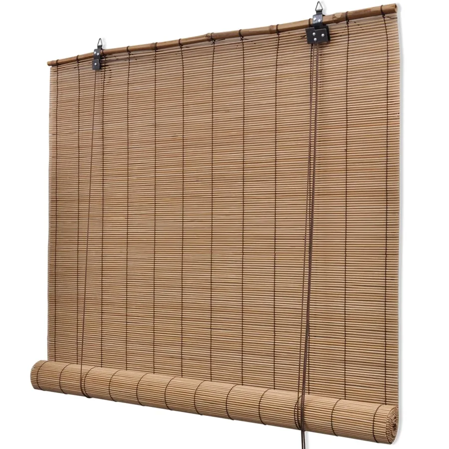 Store roulant en bambou 140x220 cm Marron - 2