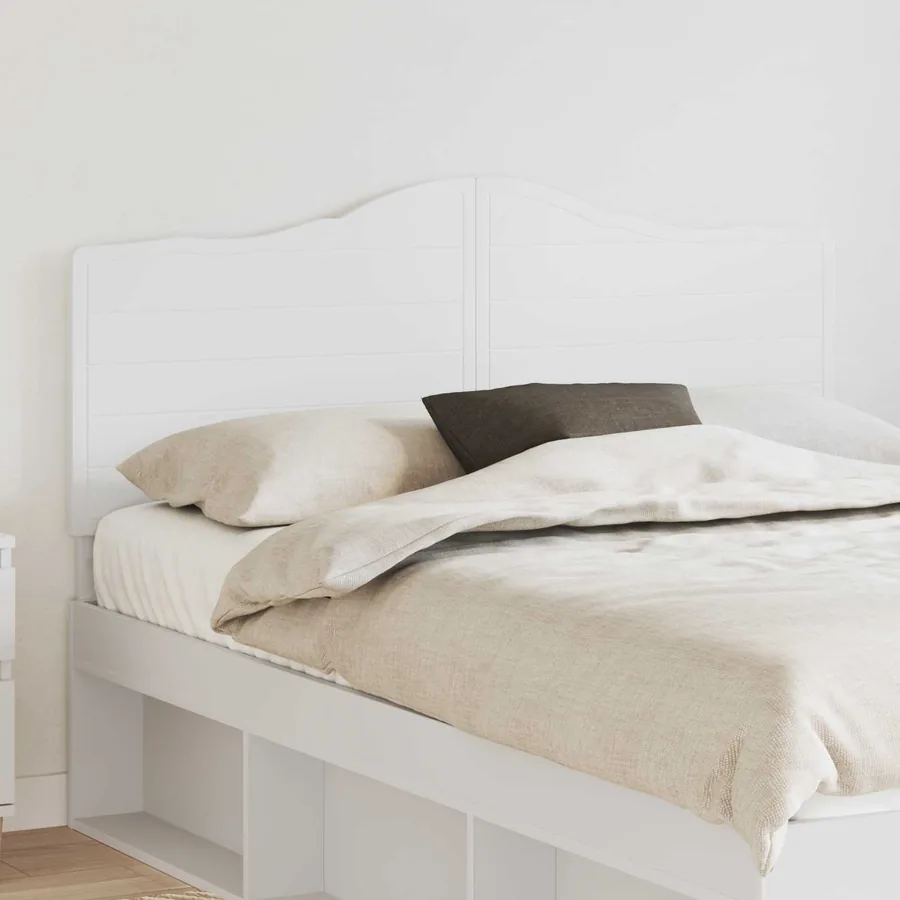 Tête de lit Blanc Bois d'ingénierie