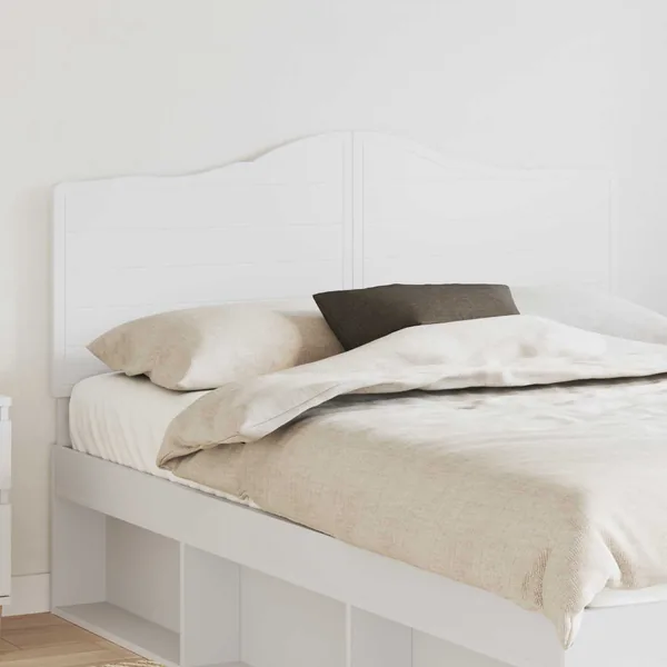 Tête de lit Blanc Bois d'ingénierie