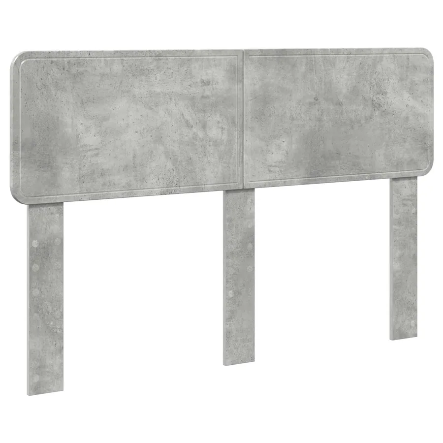 Tête de lit Gris béton Bois d'ingénierie - 2