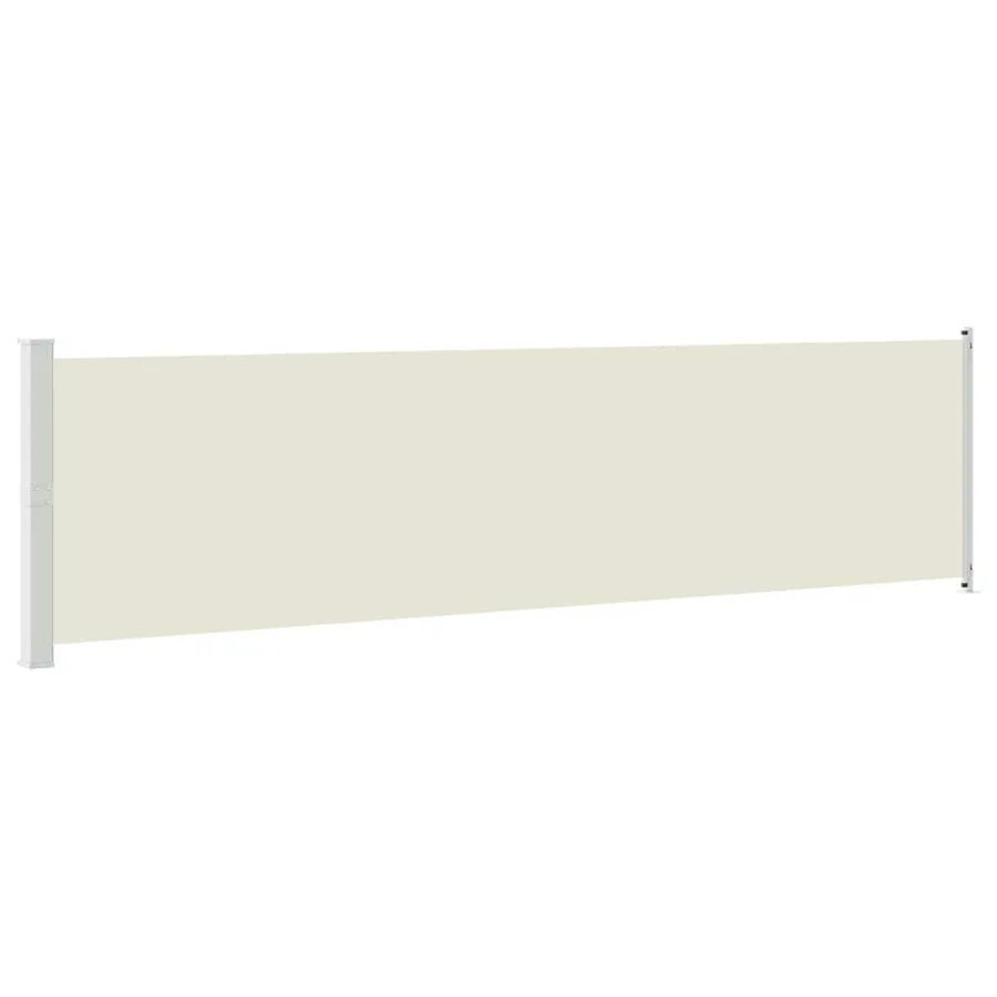 Auvent latéral rétractable de patio 600x160 cm crème - 2