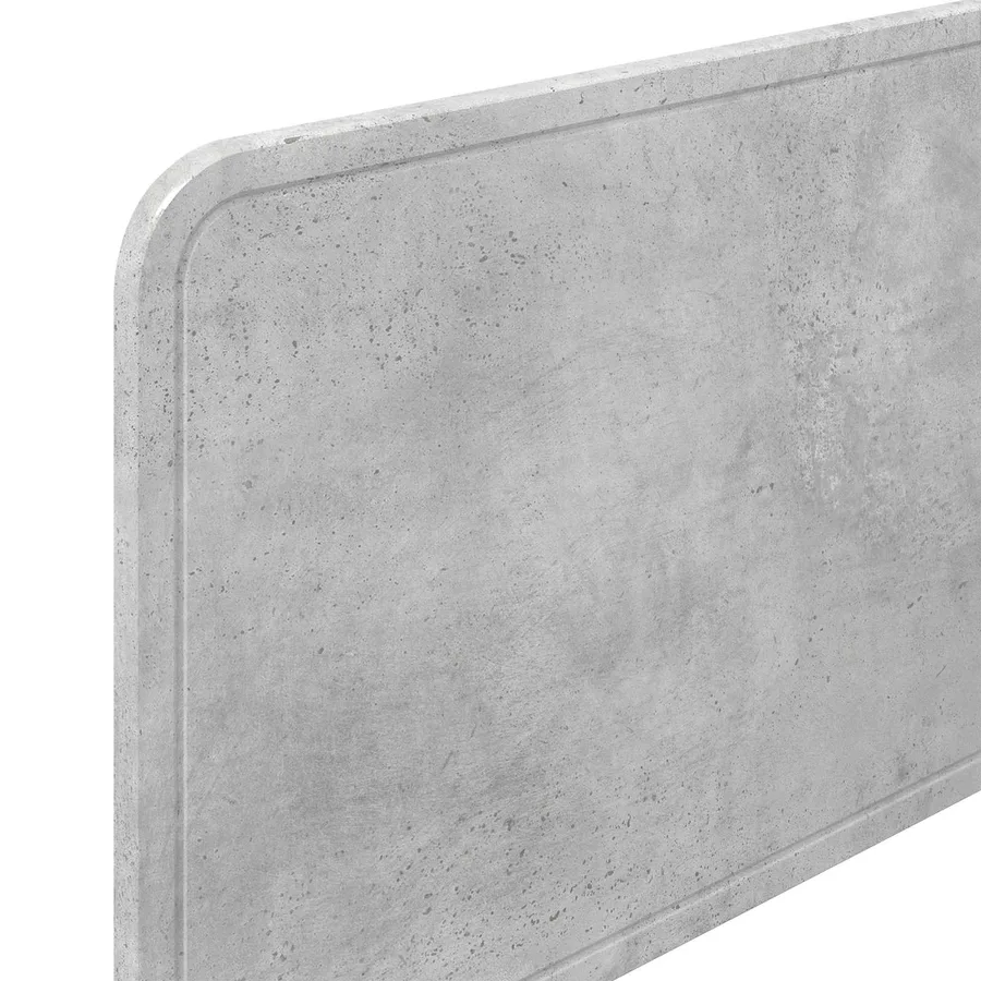 Tête de lit Gris béton Bois d'ingénierie - 7