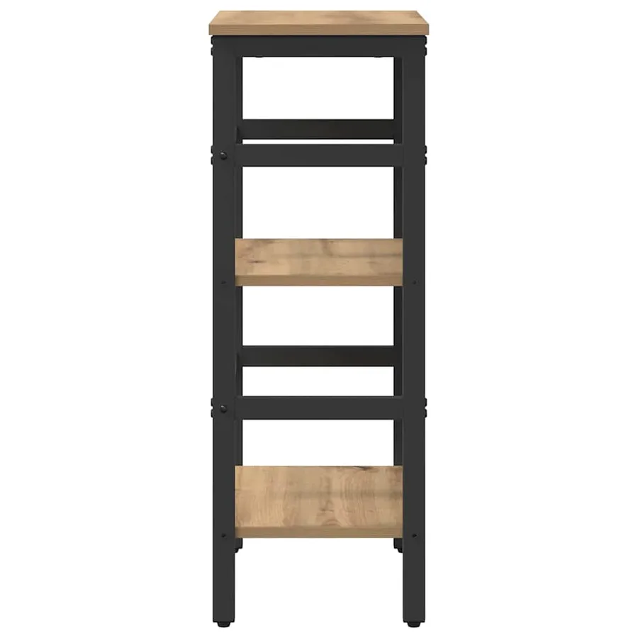 Étagère 2 niveaux 40 x 29,5 x 81 cm Bois d'ingénierie - 6