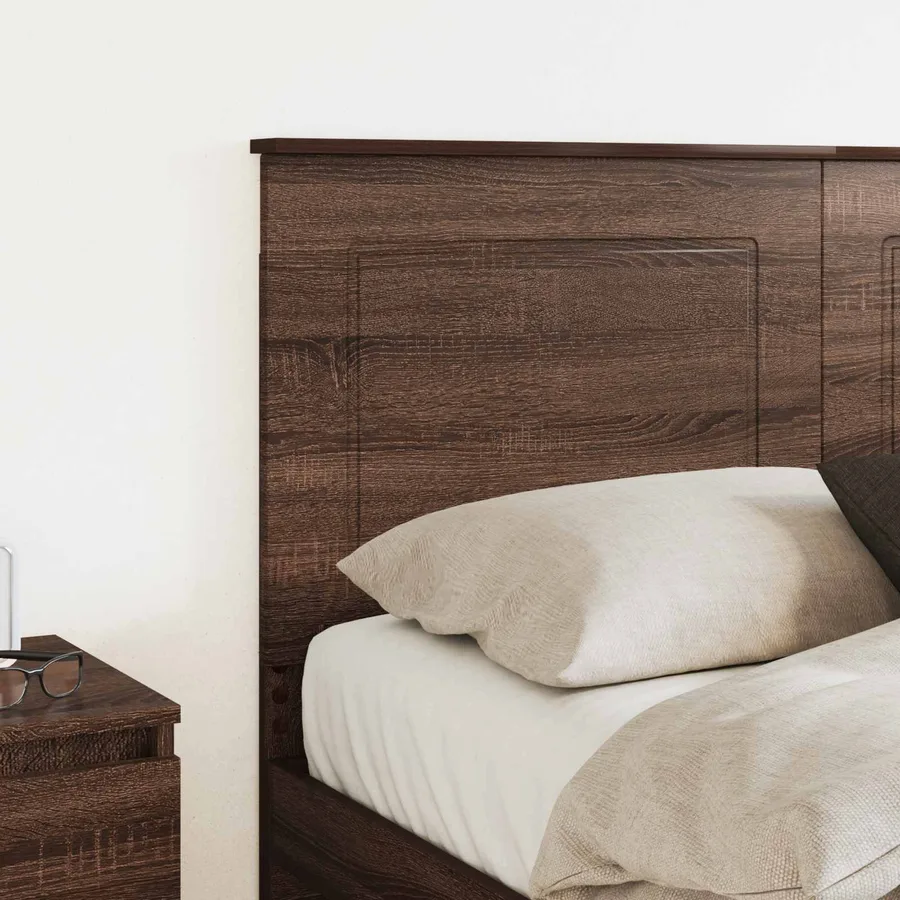 Tête de lit Chêne brun 100 cm Bois d’ingénierie - 3