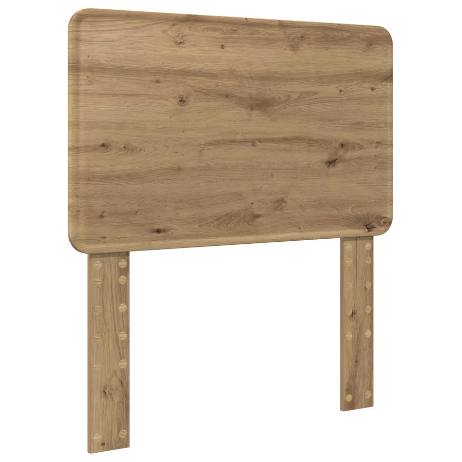 Cadre de lit Chêne artisan 100 x 200 cm Bois de pin massif - 6