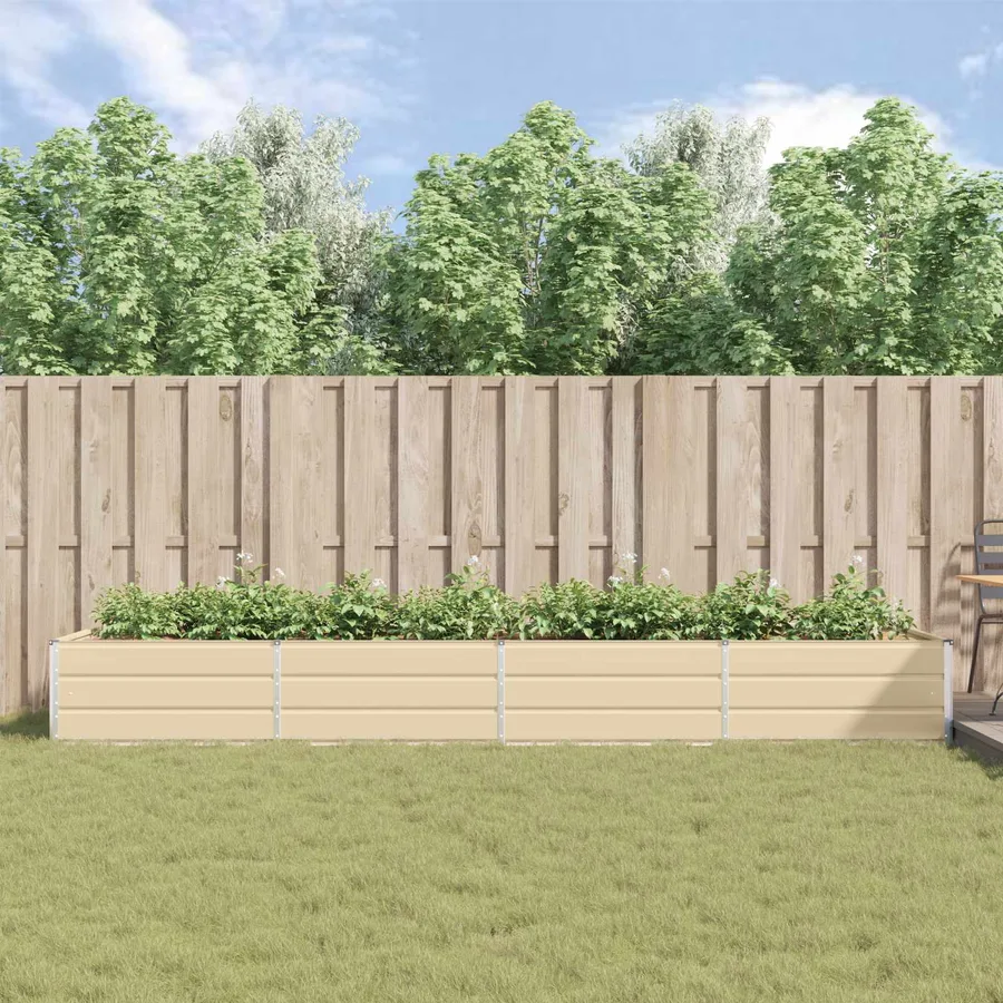 Jardinière Ivoire 385 x 100 x 45 cm Acier galvanisé - 4