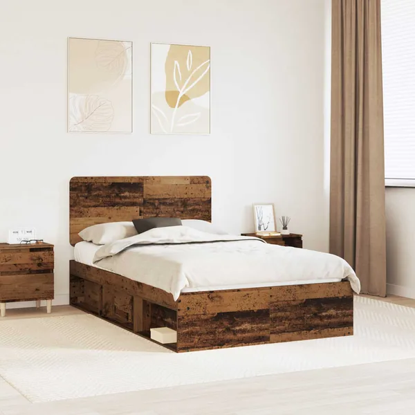 Cadre de lit Bois ancien 120 x 200 cm Bois de pin massif