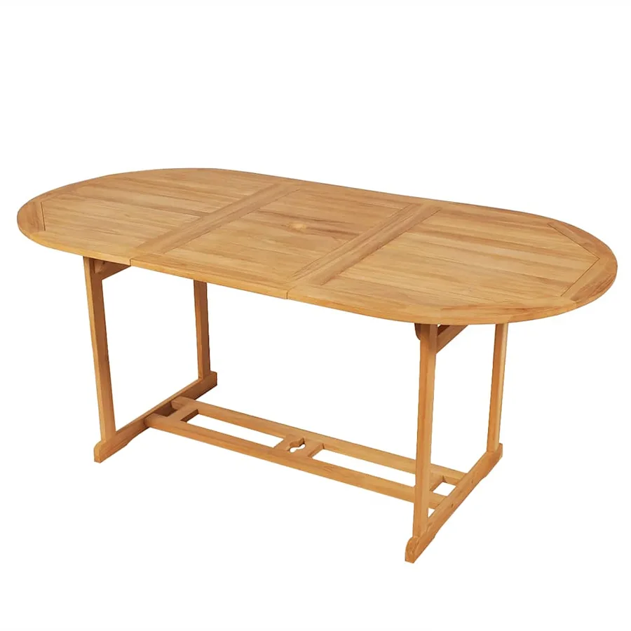 Ensemble à manger de jardin 9 pcs Bois de teck massif - 2