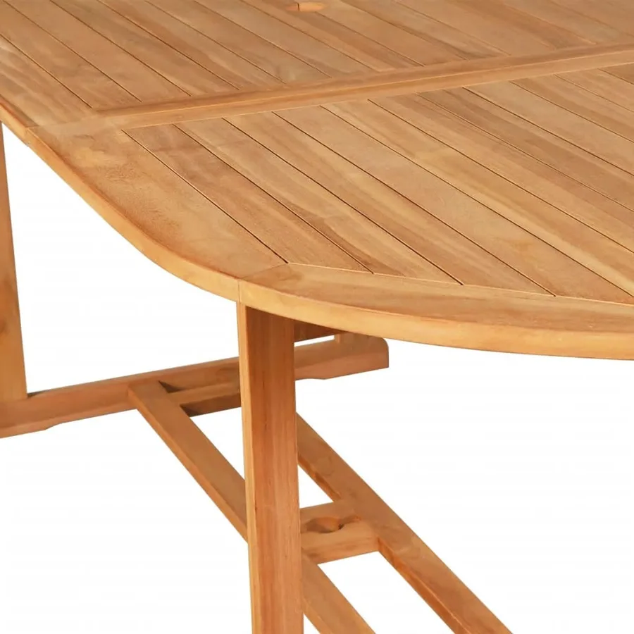 Ensemble à manger de jardin 9 pcs Bois de teck massif - 4