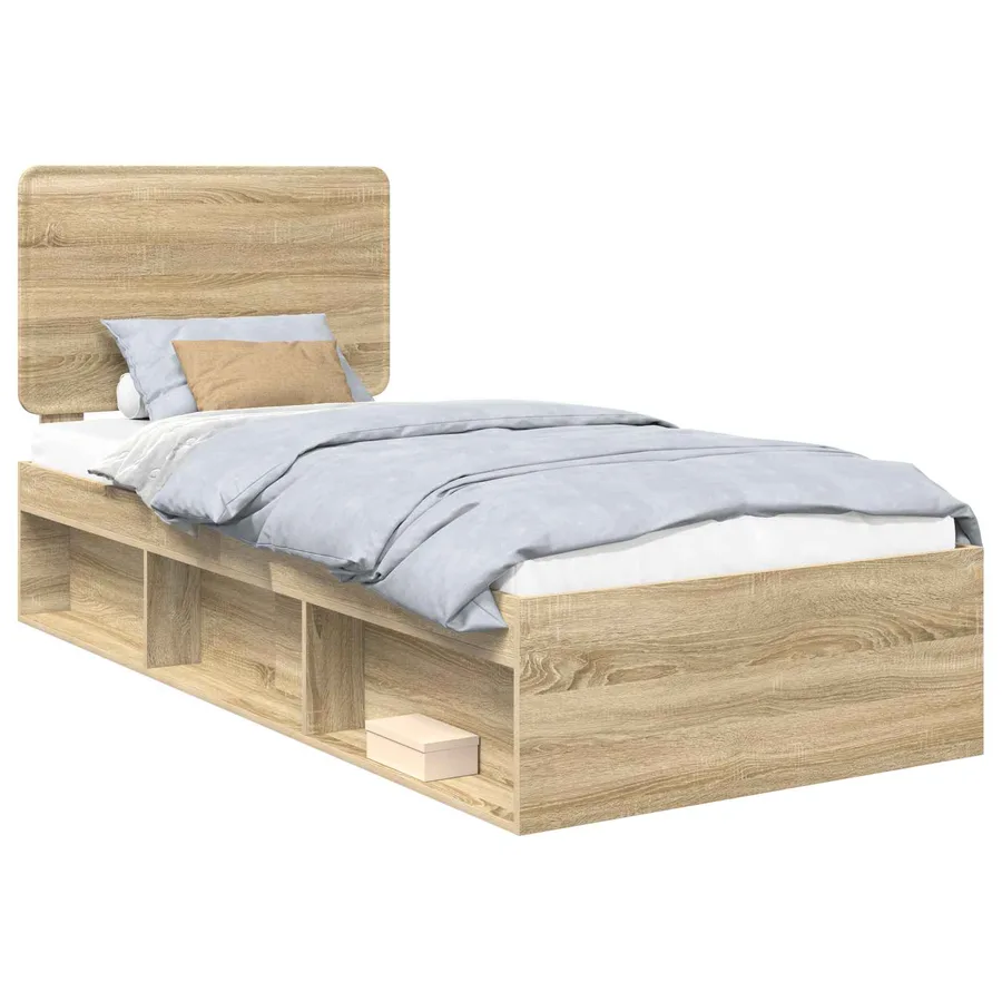 Cadre de lit Sonoma 100 x 200 cm Bois de pin massif - 2