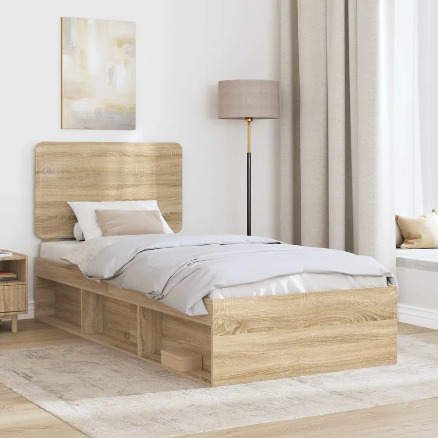 Cadre de lit Sonoma 100 x 200 cm Bois de pin massif - 3