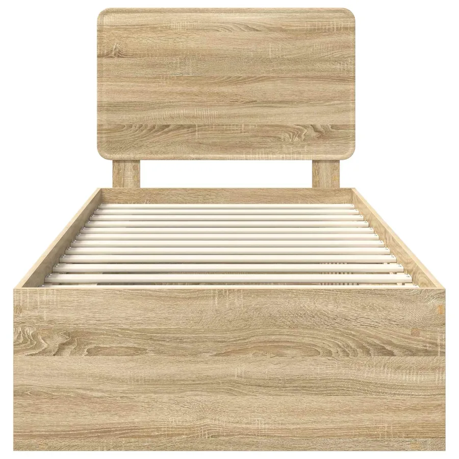 Cadre de lit Sonoma 100 x 200 cm Bois de pin massif - 7