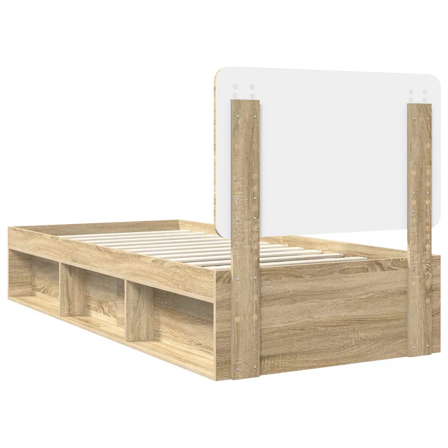 Cadre de lit Sonoma 100 x 200 cm Bois de pin massif - 9